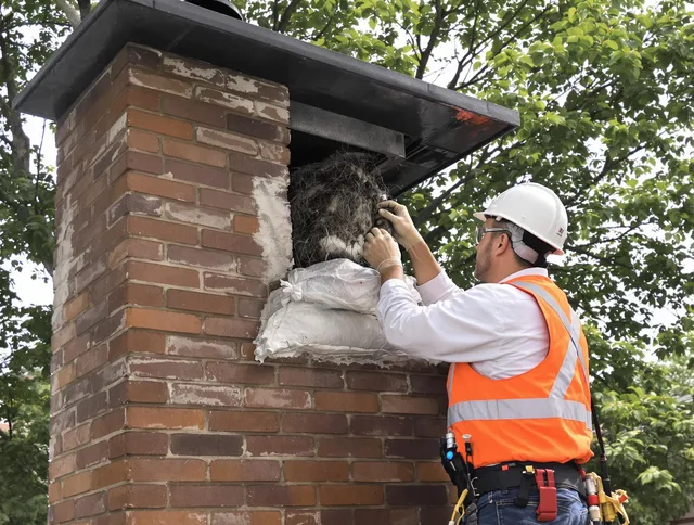 Humane removal of debris and animals by Gahanna Chimney Sweep in Gahanna, OH