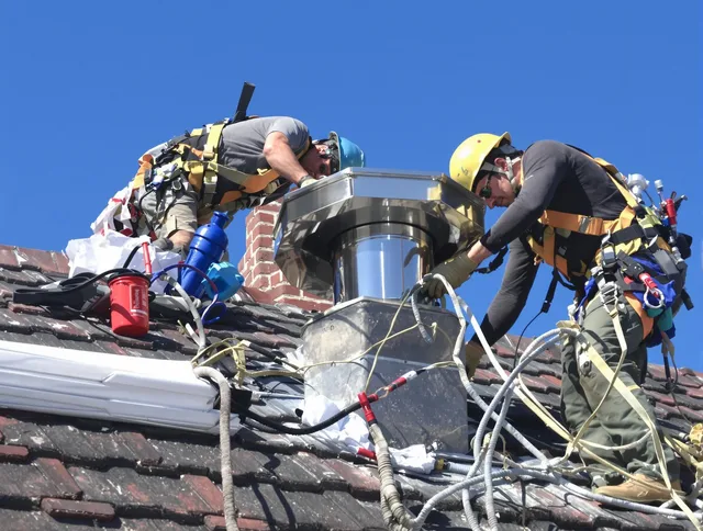 Protective chimney cap installed by Gahanna Chimney Sweep in Gahanna, OH