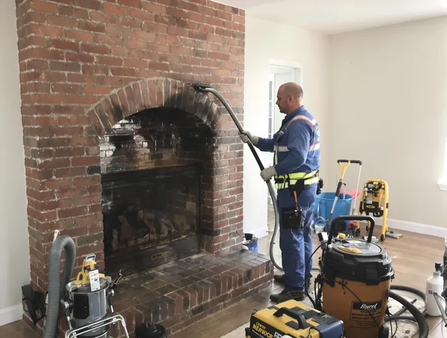 Gahanna Chimney Sweep expert performing detailed chimney sweep in Gahanna, OH
