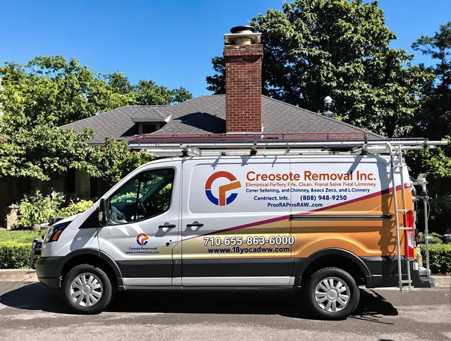 Gahanna Chimney Sweep technician removing creosote safely in Gahanna, OH
