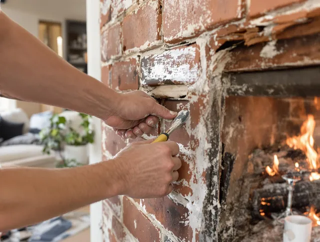 Routine fireplace repair by Gahanna Chimney Sweep in Gahanna, OH