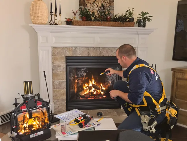 Safety-focused fireplace inspection by Gahanna Chimney Sweep in Gahanna, OH