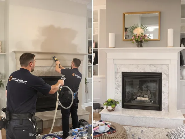 Professional soot removal by Gahanna Chimney Sweep team in Gahanna, OH
